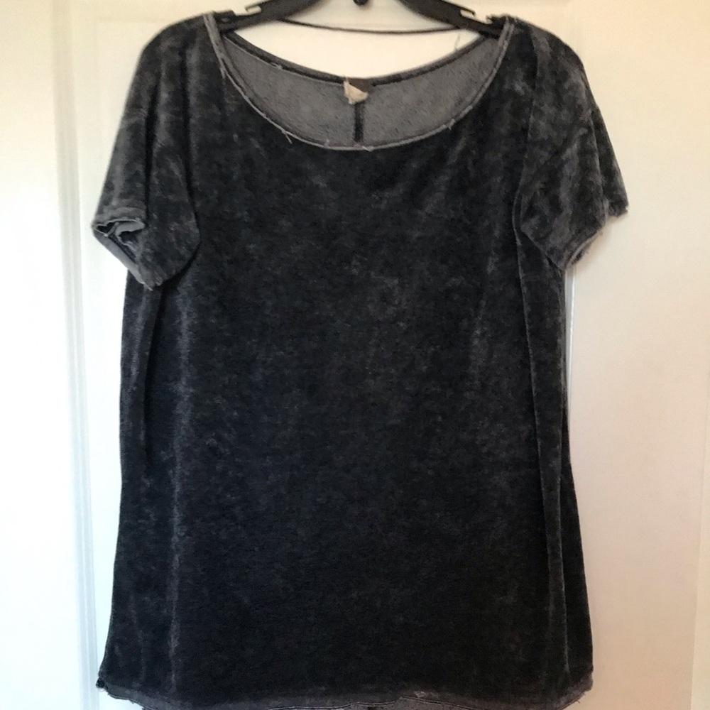 Crushed velvet top